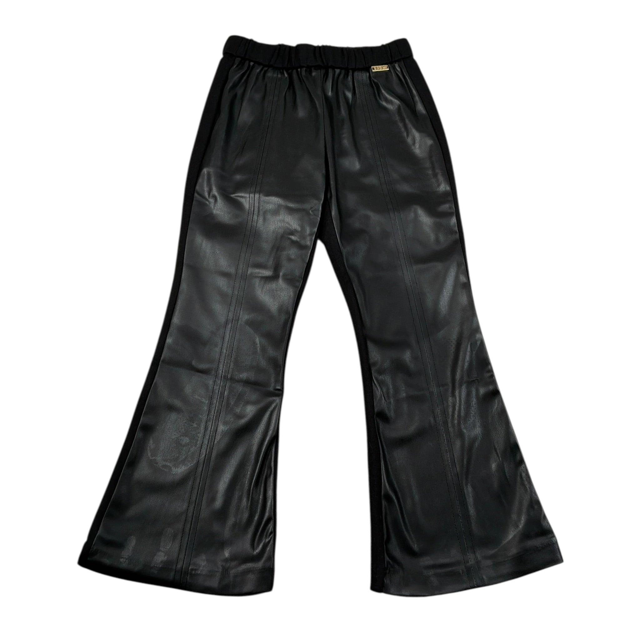 Liu Jo Pantalone tinta unita Modello Zampa Nero per Bambina KF4009 NERO LIU JO 