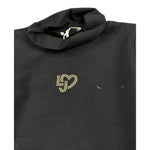 Liu Jo Shirt Collo Alto tinta unita con Logo Nero per Bambina KF4031J NERO LIU JO 