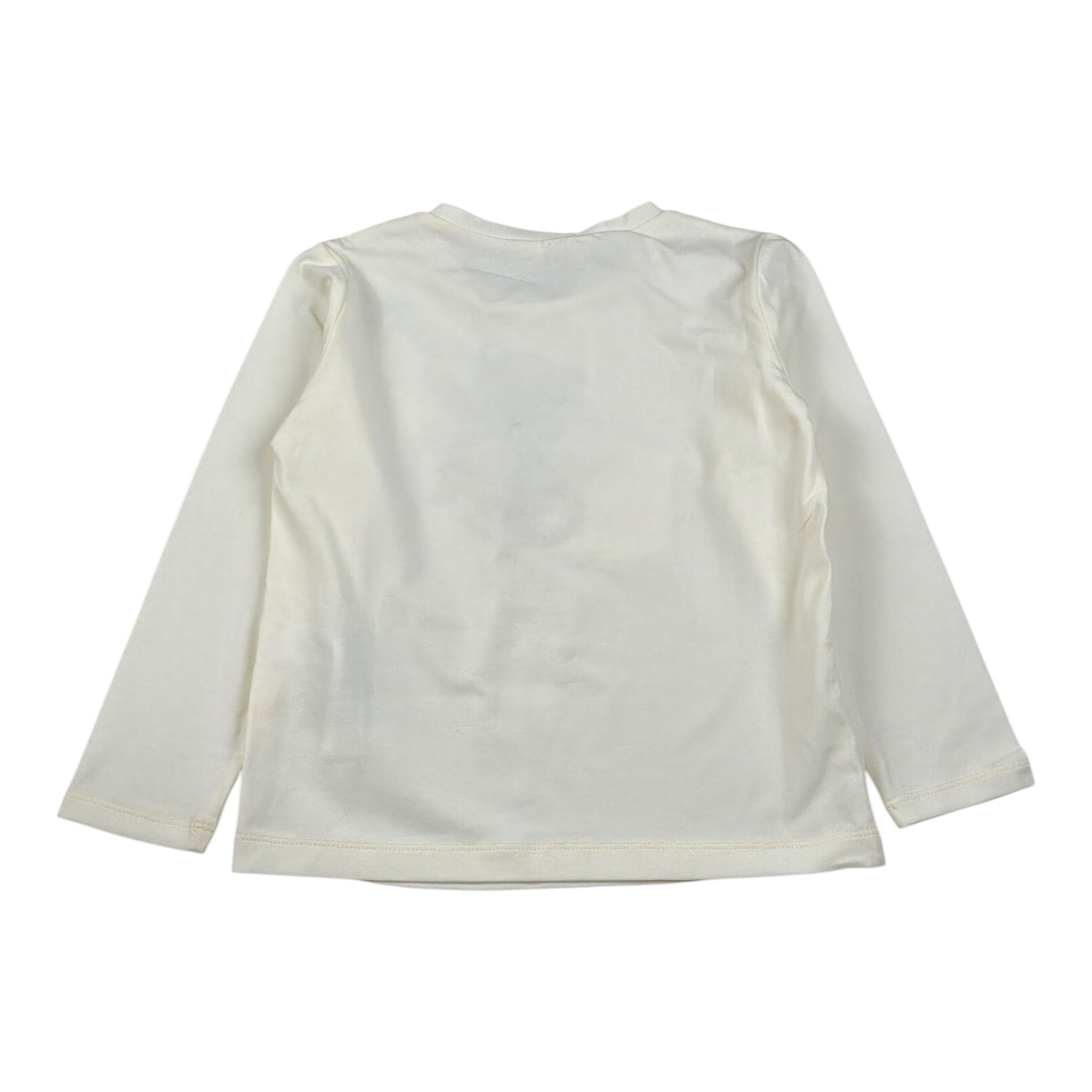 Liu Jo Shirt tinta unita con Stampa Panna per Bambina KF4066J0088 PANNA LIU JO 