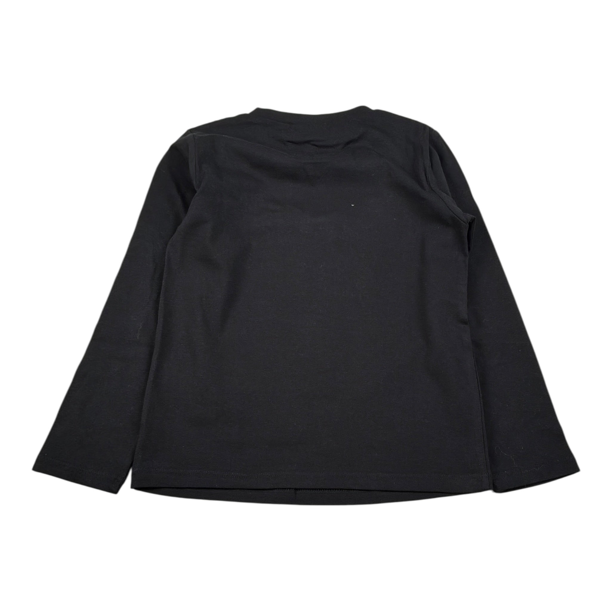 Liu Jo Shirt tinta unita con Stampa Nero per Bambina KF4119 NERO LIU JO 
