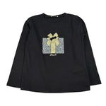 Liu Jo Shirt tinta unita con Stampa Nero per Neonata KF4119N NERO LIU JO 
