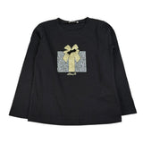 Liu Jo Shirt tinta unita con Stampa Nero per Neonata KF4119N NERO LIU JO 