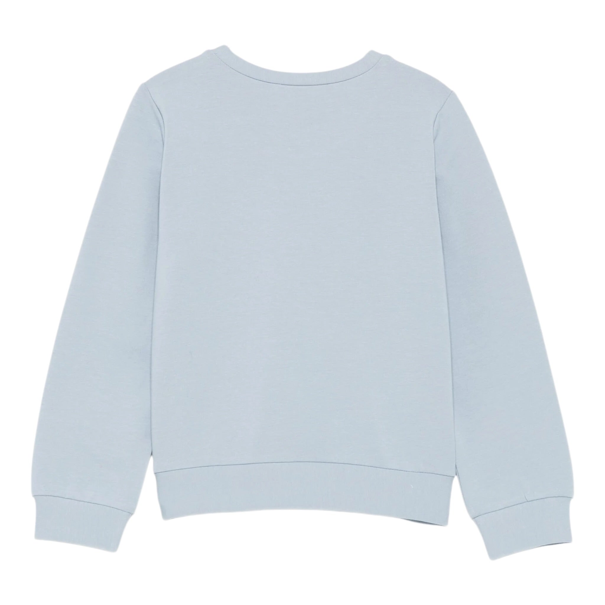 Liu Jo Felpa Chiusa Girocollo tinta unita con Brillantini Azzurro per Bambina KF5001J AZZURRO LIU JO 