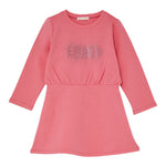 Liu Jo Abito Girocollo tinta unita con Brillantini Rosa per Bambina KF5004J ROSA LIU JO 