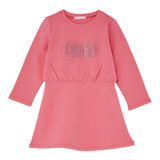 Liu Jo Abito Girocollo tinta unita con Brillantini Rosa per Bambina KF5004J ROSA LIU JO 