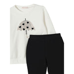 Liu Jo Completo 2Pz Felpa-Leggins Bicolore Panna/Nero per Bambina KF5006F0 PANNA/NERO LIU JO 
