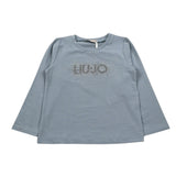 Liu Jo Shirt Girocollo tinta unita Azzurro per Bambina KF5011 AZZURRO LIU JO 