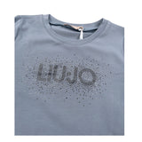 Liu Jo Shirt Girocollo tinta unita Azzurro per Bambina KF5011 AZZURRO LIU JO 