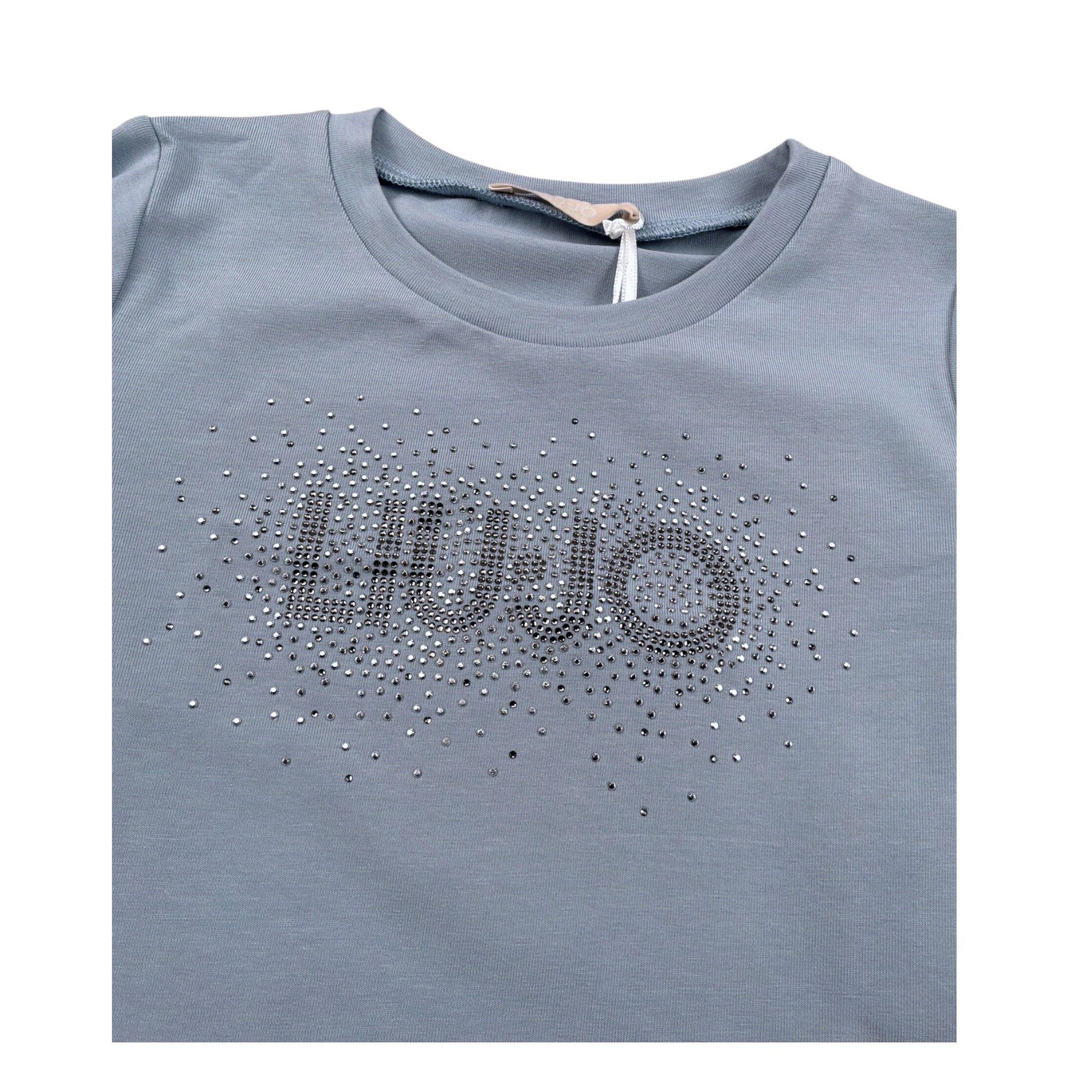 Liu Jo Shirt Girocollo tinta unita Azzurro per Bambina KF5011 AZZURRO LIU JO 