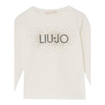Liu Jo Shirt Girocollo tinta unita Panna per Bambina KF5011JXXX PANNA LIU JO 