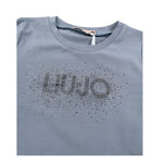 Liu Jo Shirt Girocollo tinta unita Azzurro per Neonata KF5011N AZZURRO LIU JO 