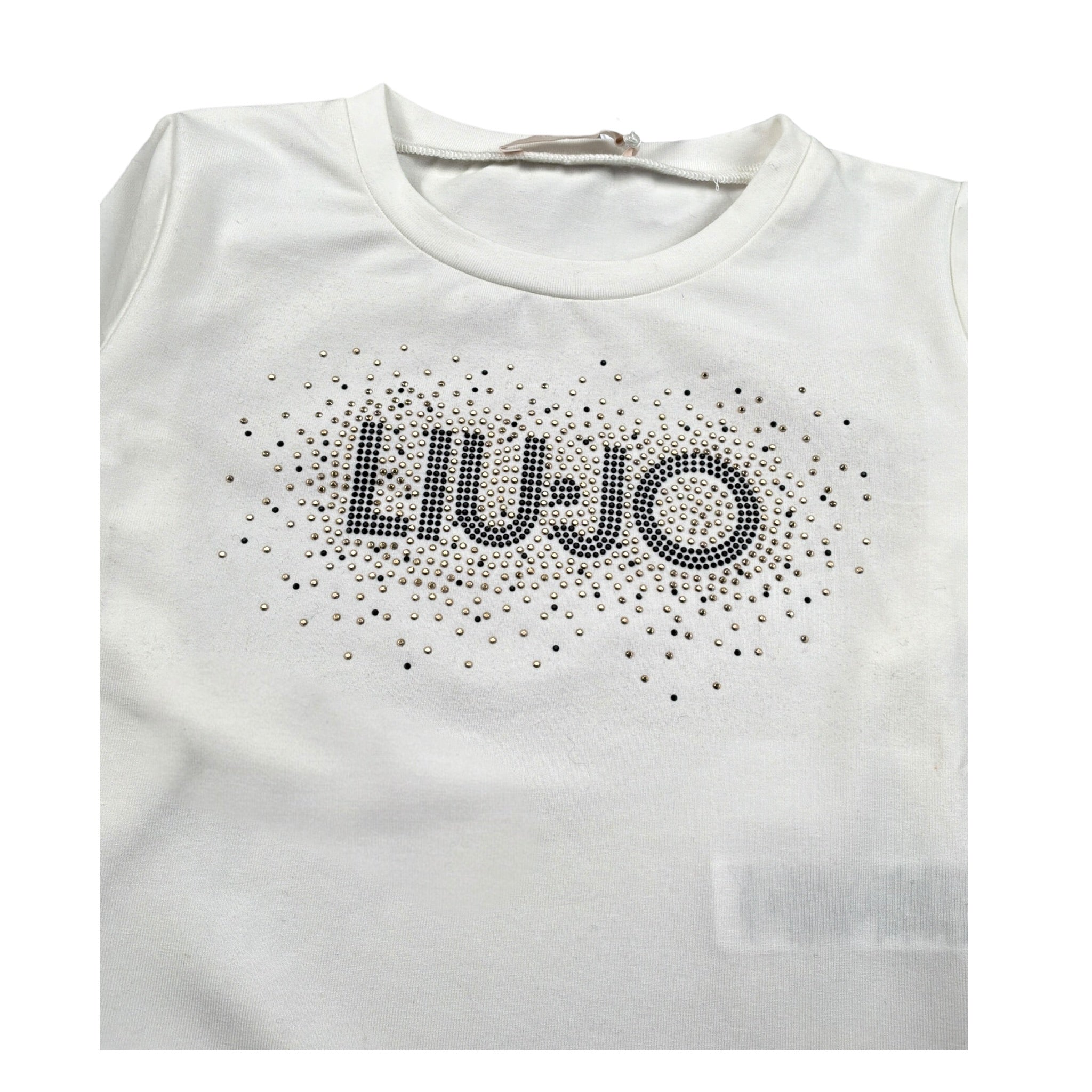 Liu Jo Shirt Girocollo tinta unita Panna per Bambina KF5011X PANNA LIU JO 