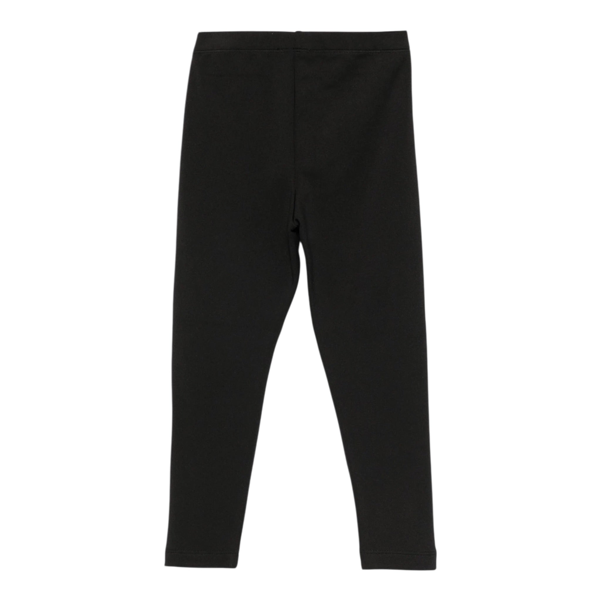 Liu Jo Leggins tinta unita con Logo Nero per Bambina KF5012 NERO LIU JO 