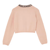 Liu Jo Cardigan tinta unita con Loghi Rosa per Bambina KF5029 ROSA LIU JO 
