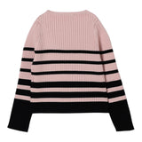 Liu Jo Maglia Girocollo Fantasia A Righe Rosa per Neonata KF5031 ROSA LIU JO 