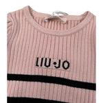 Liu Jo Maglia Girocollo Fantasia A Righe Rosa per Neonata KF5031 ROSA LIU JO 