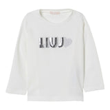 Liu Jo Shirt tinta unita con Stampa Panna per Neonata KF5033J00 PANNA LIU JO 