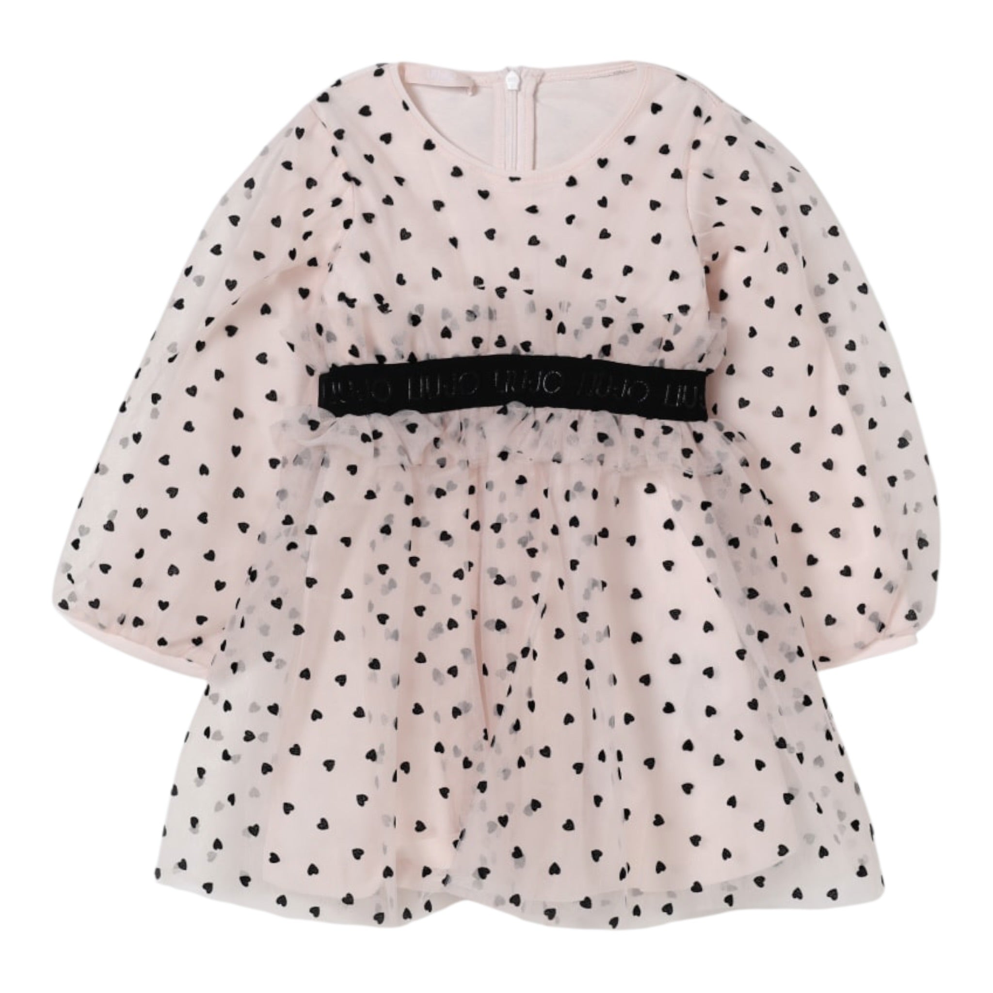 Liu Jo Abito tinta unita con Cuori Rosa per Neonata KF5036 ROSA LIU JO 