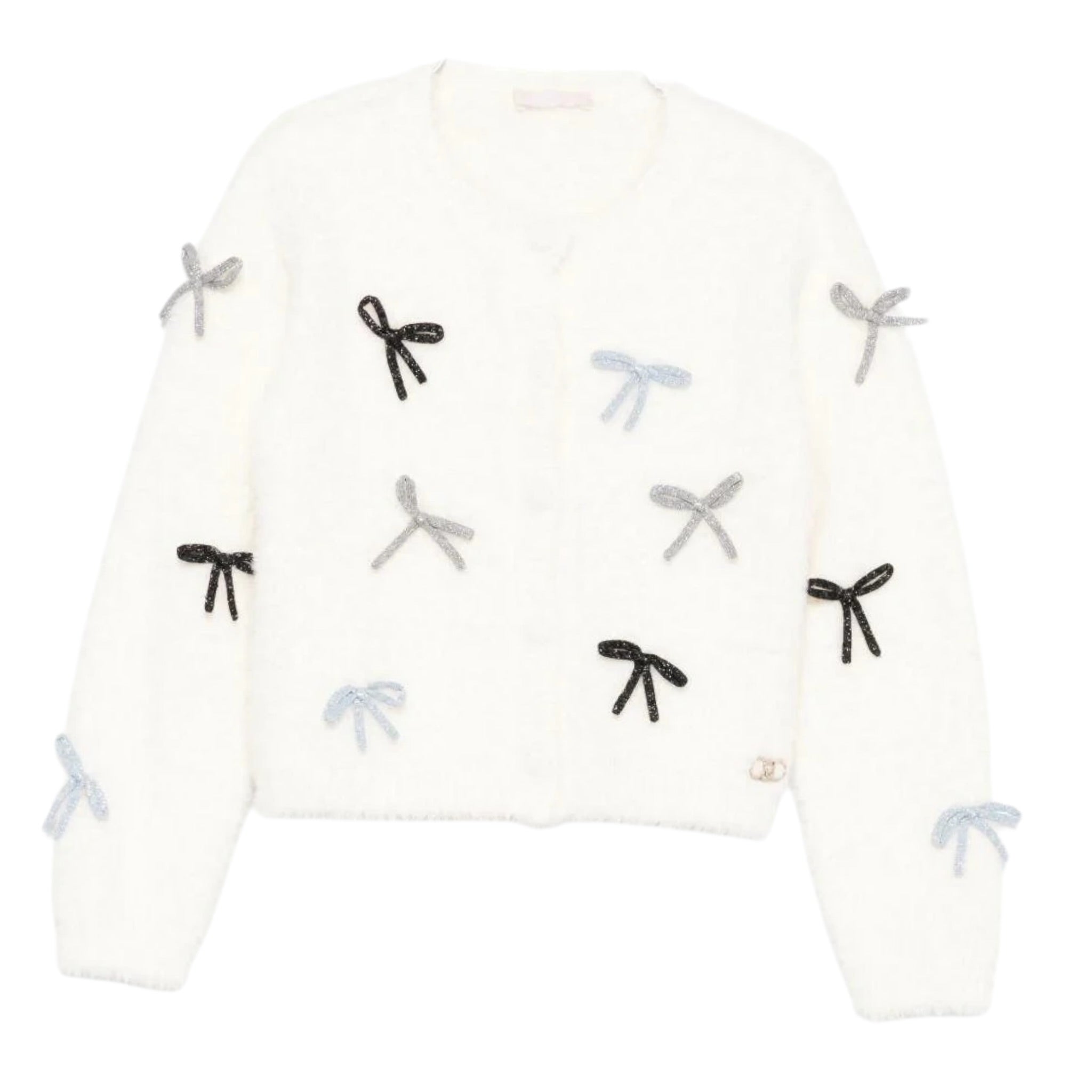 Liu Jo Maglia tinta unita con Applicazioni Bianco per Bambina KF5051 BIANCO LIU JO 