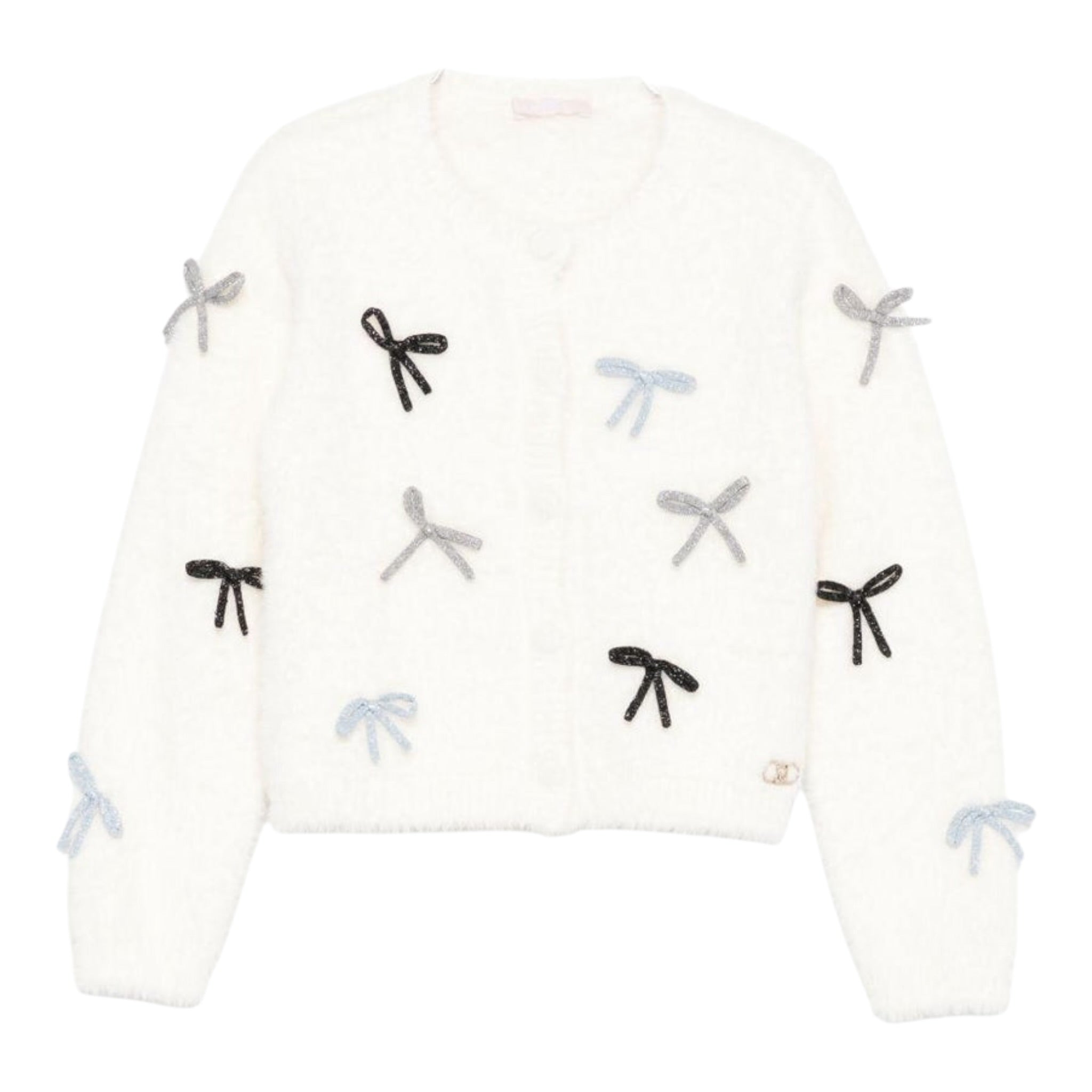 Liu Jo Maglia tinta unita con Applicazioni Bianco per Bambina KF5051XX BIANCO LIU JO 