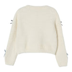 Liu Jo Cardigan tinta unita con Fiocchi Panna per Neonata KF5053N PANNA LIU JO 