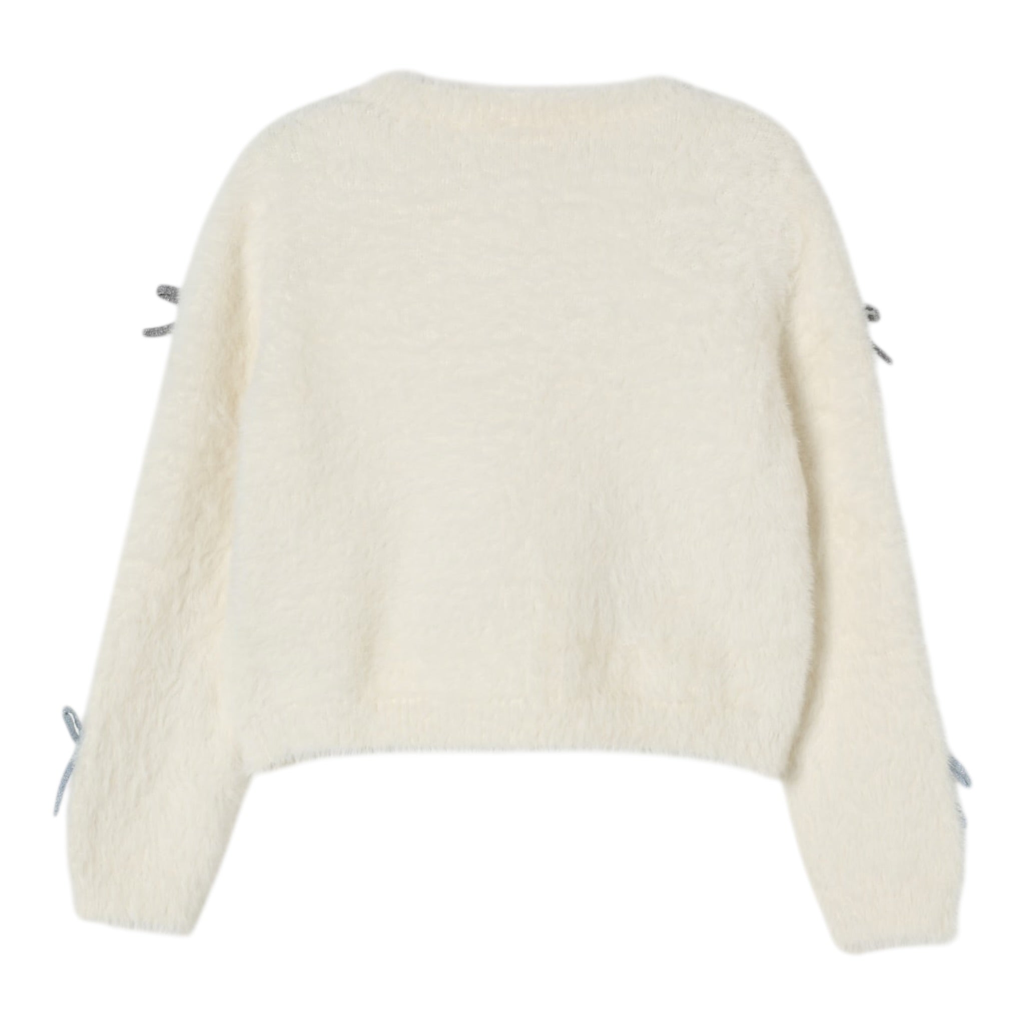 Liu Jo Cardigan tinta unita con Fiocchi Panna per Bambina KF5053 PANNA LIU JO 