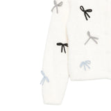 Liu Jo Cardigan tinta unita con Fiocchi Panna per Bambina KF5053 PANNA LIU JO 