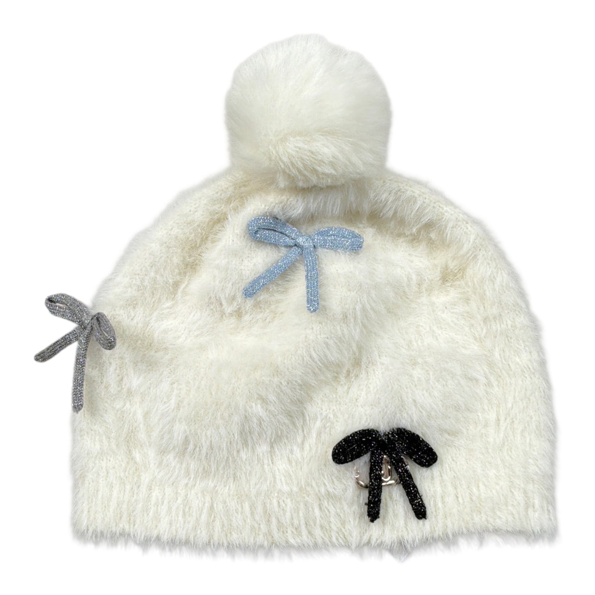 Liu Jo Cappello tinta unita con Fiocchi Panna per Neonata KF5054X PANNA LIU JO 