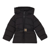 Liu Jo Giubbino tinta unita con Cappuccio Nero per Bambina KF5059 NERO LIU JO 