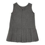 Liu Jo Abito tinta unita con Fantasia A Righe Grigio per Bambina KF5063X GRIGIO LIU JO 