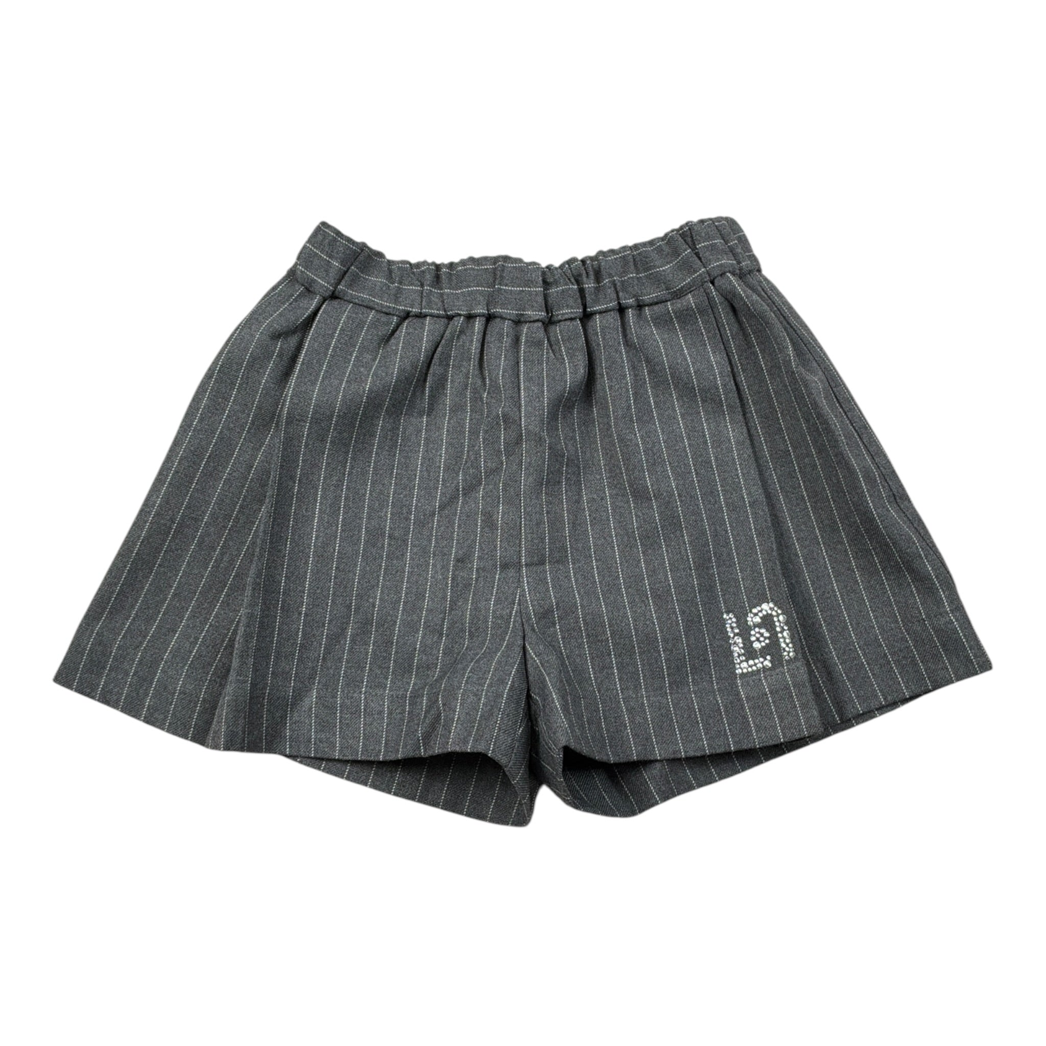 Liu Jo Short tinta unita con Fantasia A Righe Grigio per Bambina KF5064XXXXJ GRIGIO LIU JO 