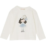 Liu Jo Shirt Girocollo tinta unita con Brillantini Bianco per Neonata KF5076X BIANCO LIU JO 