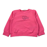 Liu Jo Felpa Xhiusa Girocollo con Brillantini Rosa per Bambina KF5079J ROSA LIU JO 