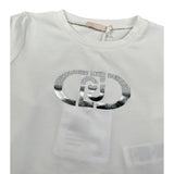 Liu Jo Shirt Girocollo tinta unita con Logo Bianco per Bambina KF5087J BIANCO LIU JO 