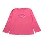 Liu Jo Shirt Girocollo tinta unita con Logo Rosa per Bambina KF5087JX ROSA LIU JO 