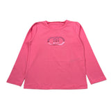 Liu Jo Shirt Girocollo tinta unita con Logo Rosa per Bambina KF5087JX ROSA LIU JO 