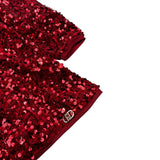 Liu Jo Abito Manica Lunga tinta unita con Paillettes Rosso per Bambina KF5104XX ROSSO LIU JO 