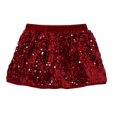 Liu Jo Gonna tinta unita con Paillettes Rosso per Bambina KF5105JXXXX ROSSO LIU JO 
