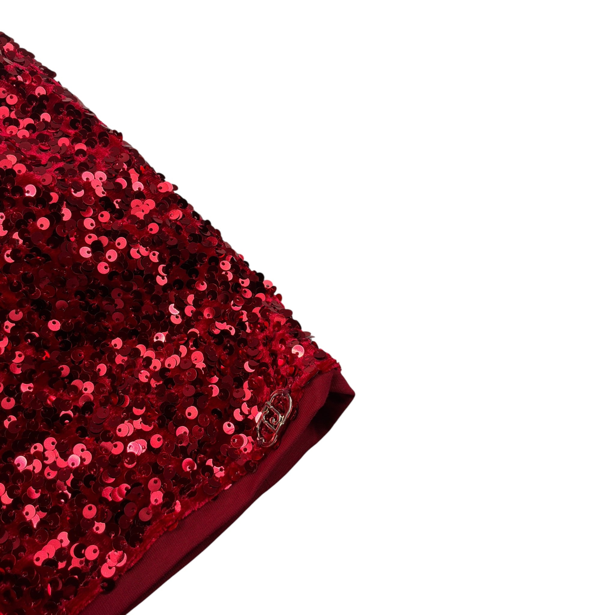 Liu Jo Gonna tinta unita con Paillettes Rosso per Bambina KF5105JXXXX ROSSO LIU JO 