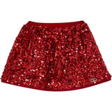 Liu Jo Gonna tinta unita con Paillettes Rosso per Bambina KF5105 ROSSO LIU JO 