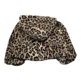 Liu Jo Pelliccia con Cappuccio Fantasia Maculata Marrone per Neonata KF5106X MARRONE LIU JO 
