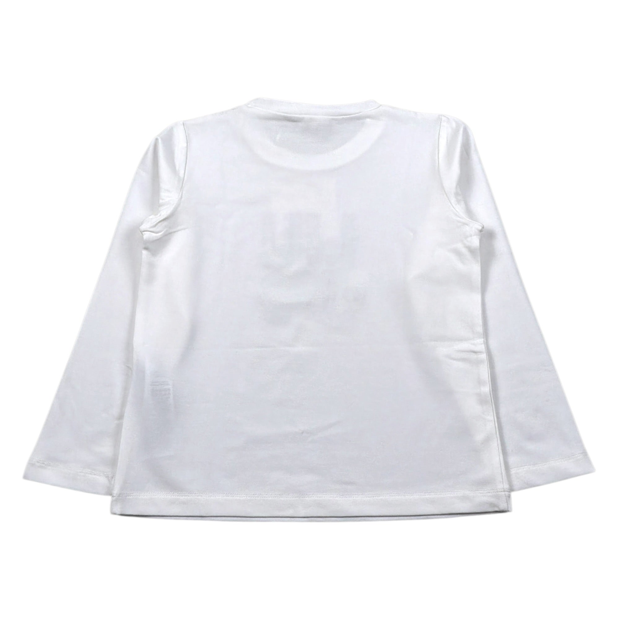Liu Jo Shirt Girocollo tinta unita con Stampa Logo Bianco per Bambina KF5118 BIANCO LIU JO 