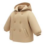 Liu Jo Cappotto tinta unita con Cappuccio Cammello per Neonata KF5127 CAMMELLO LIU JO 