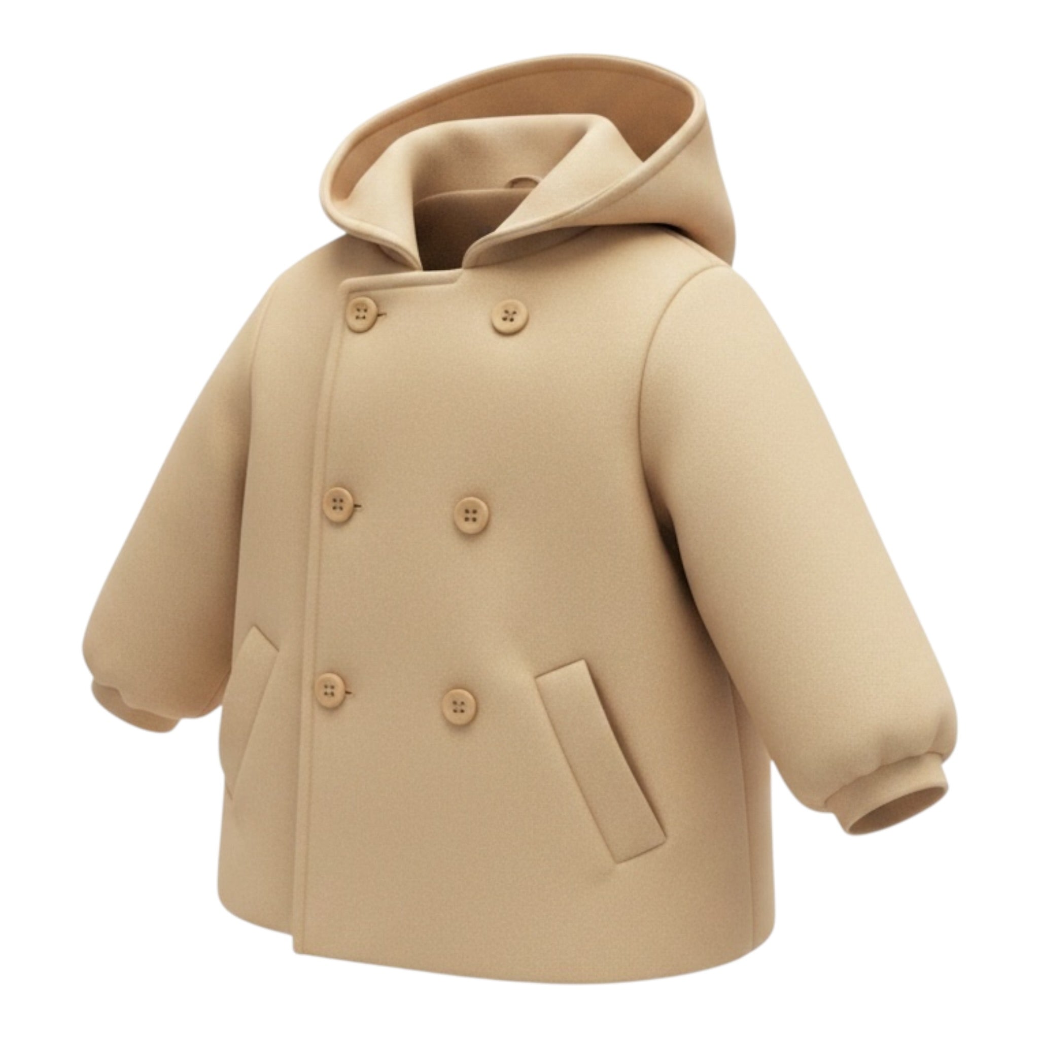 Liu Jo Cappotto tinta unita con Cappuccio Cammello per Neonata KF5127 CAMMELLO LIU JO 