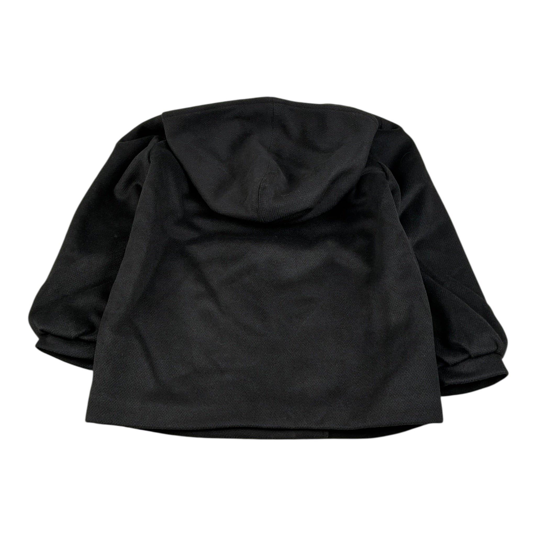 Liu Jo Cappotto tinta unita con Cappuccio Nero per Bambina KF5127X NERO LIU JO 