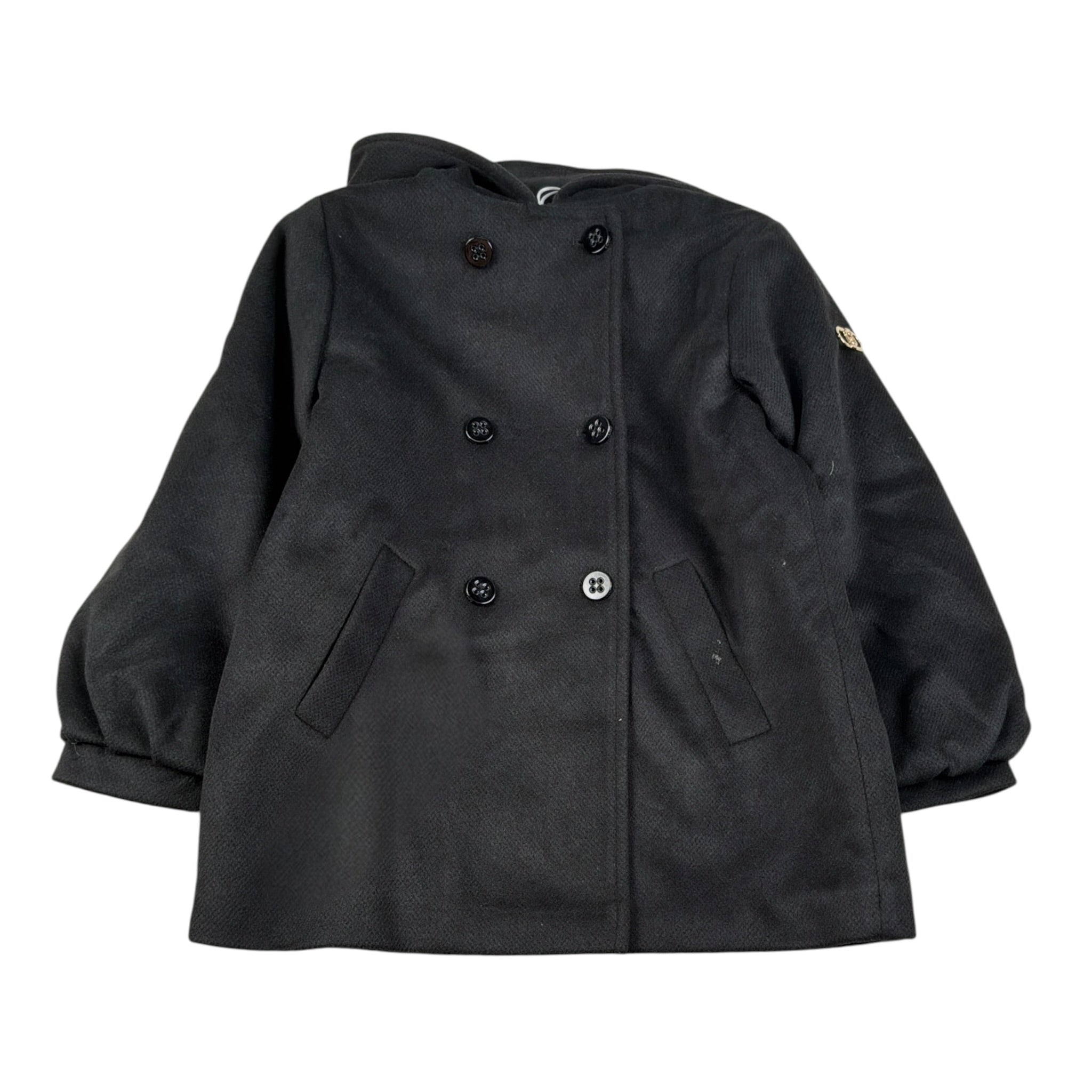 Liu Jo Cappotto tinta unita con Cappuccio Nero per Neonata KF5127XN NERO LIU JO 