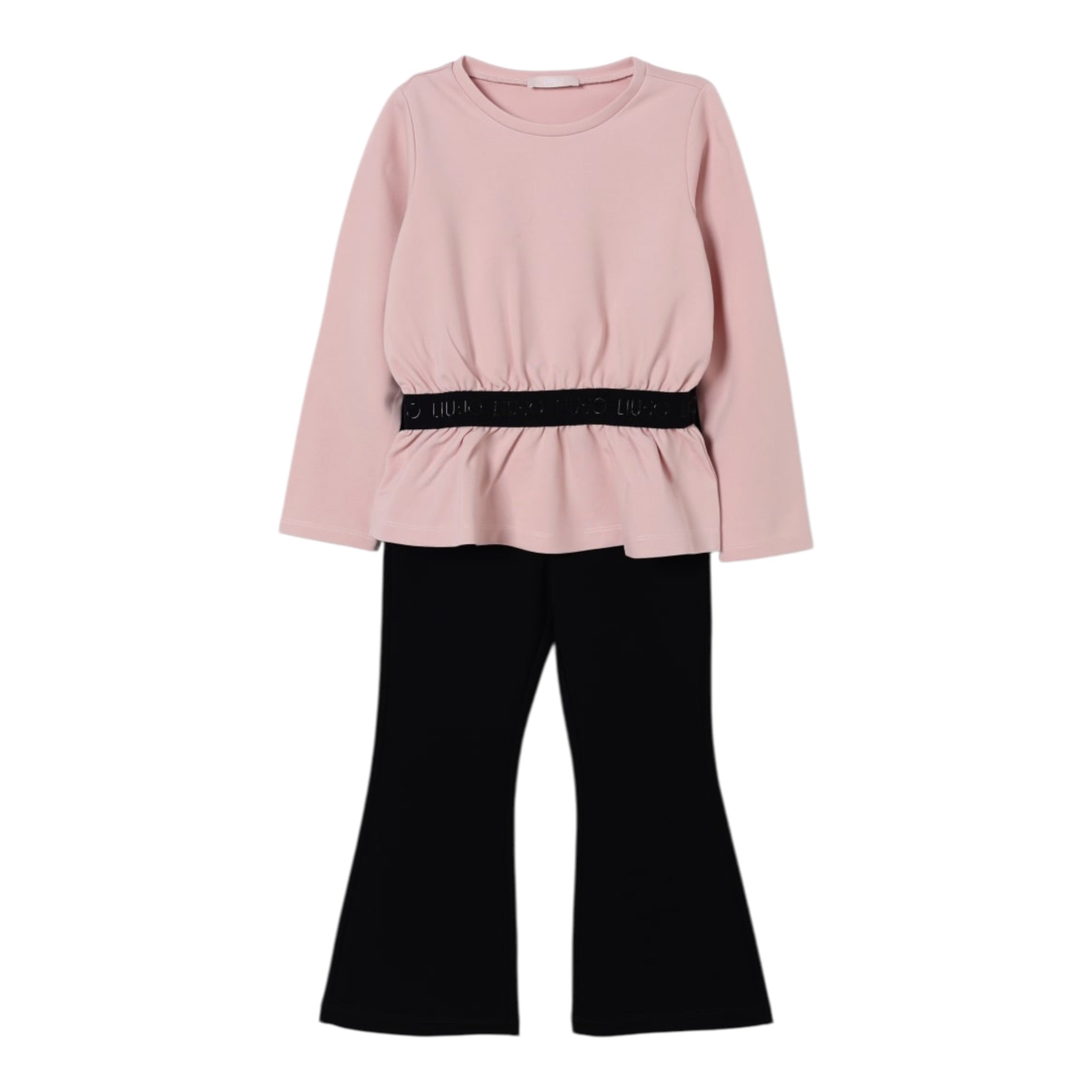 Liu Jo Completo 2 Pezzi Shirt-Leggins Rosa/Nero per Bambina KF5131 ROSA/NERO LIU JO 