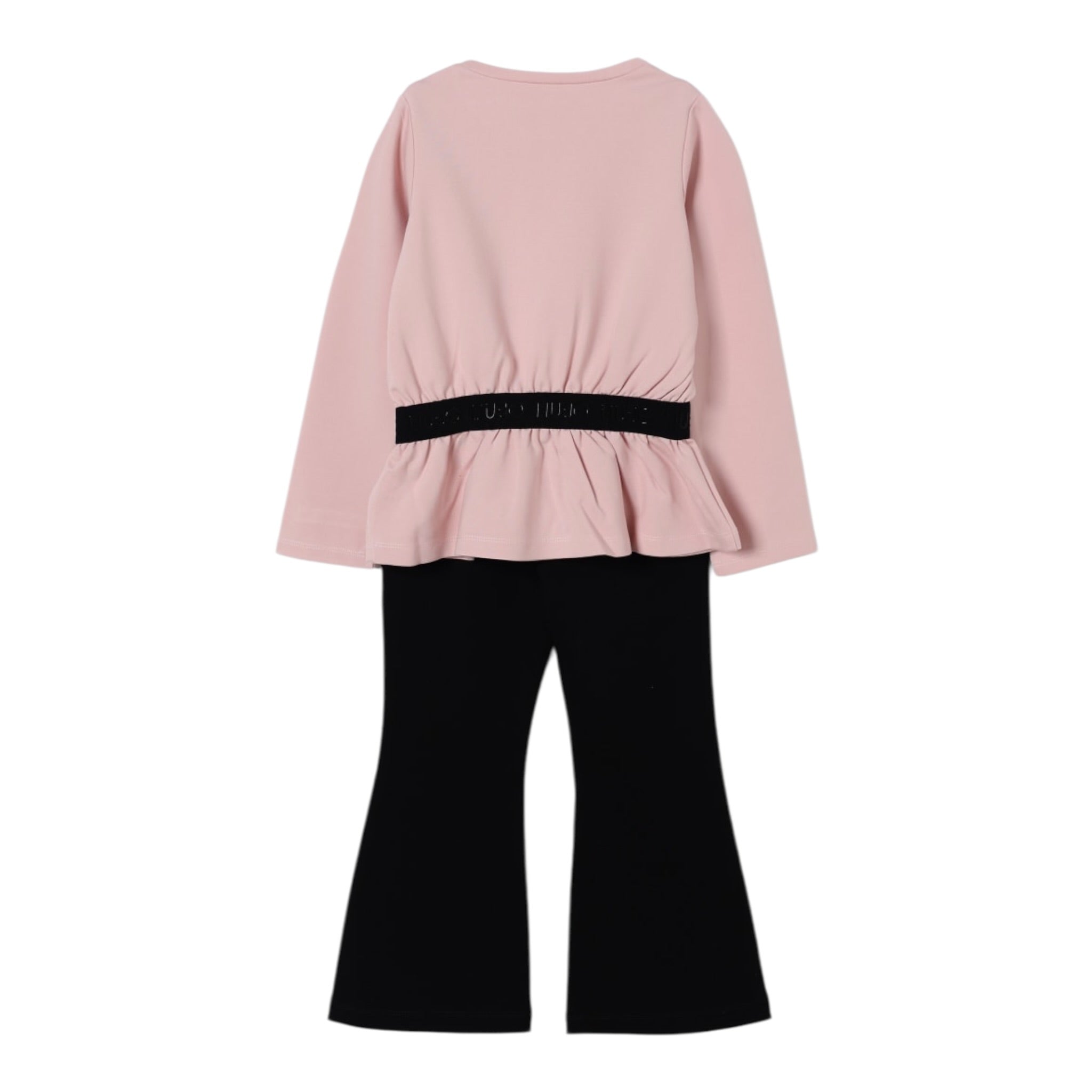 Liu Jo Completo 2 Pezzi Shirt-Leggins Rosa/Nero per Bambina KF5131 ROSA/NERO LIU JO 
