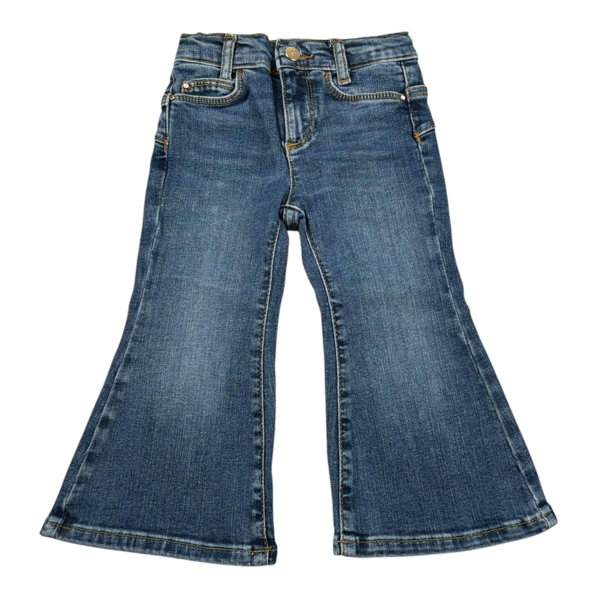 Liu Jo Jeans tinta unita Modello A Zampa Blu per Neonata KF5133 BLU LIU JO 