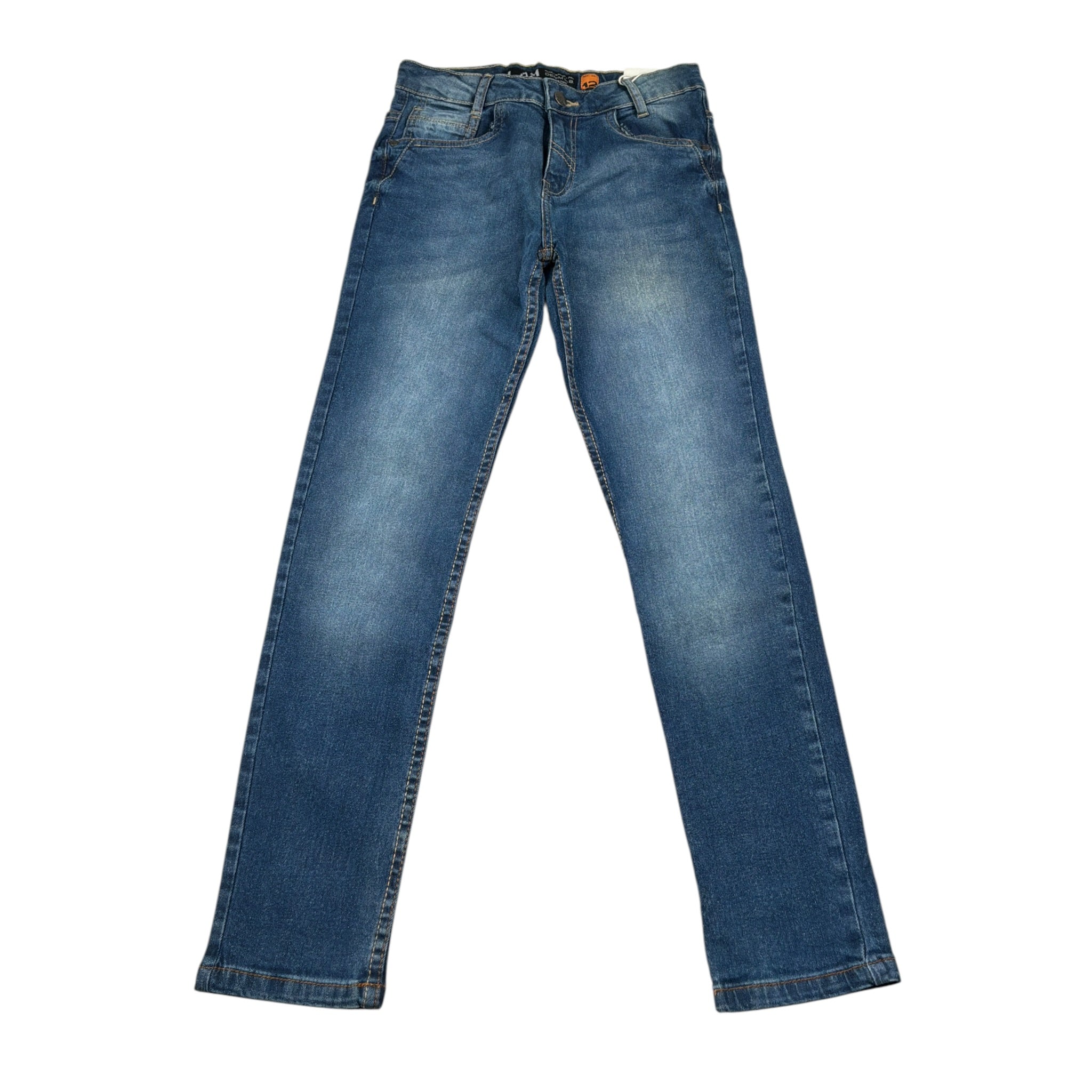 Losan Jeans tinta unita con Girovita Regolabile Blu per Bambino 6P10AL BLU LOSAN 